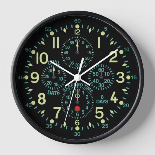 "Flying Fortress" Vliegtuig Clock (Voorkant)