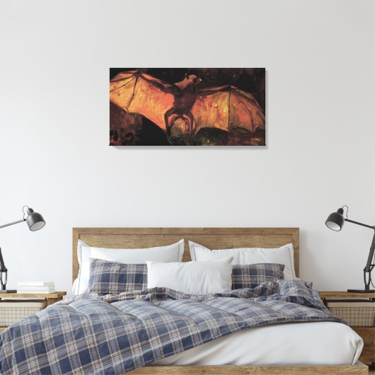 Flying Fox Bat door Vincent van Gogh Canvas Afdruk (Insitu (Slaapkamer))