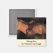 Flying Fox Bat door Vincent van Gogh Magneet (Voorkant / Achterkant)