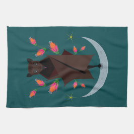 Flying Fox Blauwgroen keukenhanddoek