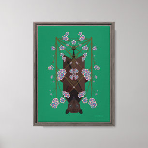Flying Fox Jade 9x12 Stretched Canvas Giclée Print