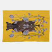 Flying Fox Mosterd Keukenhanddoek (Horizontaal)