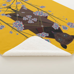 Flying Fox Mosterd Sherpa Deken (3 maten)