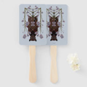 Flying Fox Sky Blue Hand Fans Handwaaier (Voorkant en achterkant)