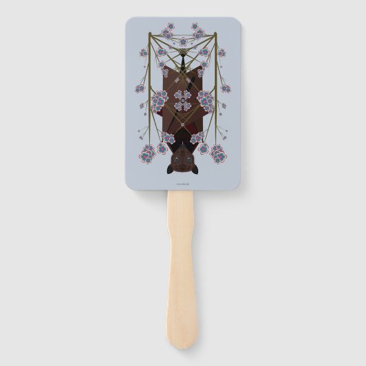 Flying Fox Sky Blue Hand Fans Handwaaier (Achterkant)