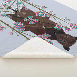 Flying Fox Sky Blue Sherpa Blanket (3 grootten) Deken