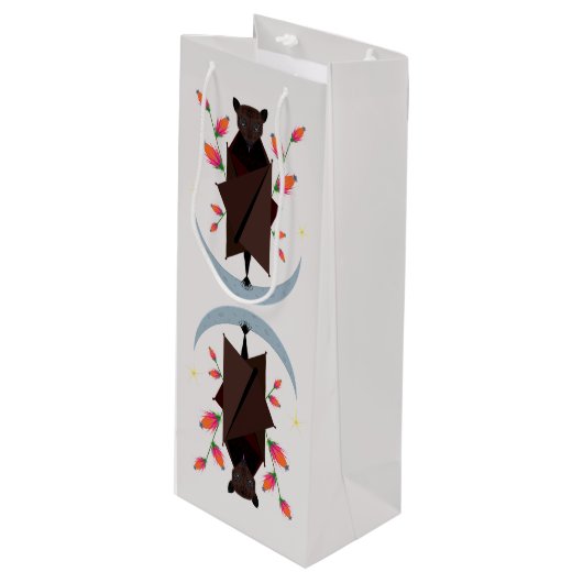 Flying Fox Winel Gift Bag Wijn Cadeautas (Voorkant Gekanteld)