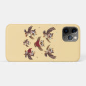 "Flying Funny Owls – Disney Cartoon Style" Case-Mate iPhone Case (Achterkant (horizontaal))