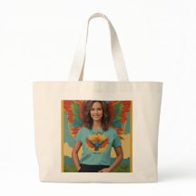Flying Girl ontwerp Canvas tas