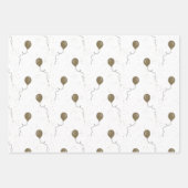 Flying Gold Balloons Inpakpapier Vel (Voorkant 3)