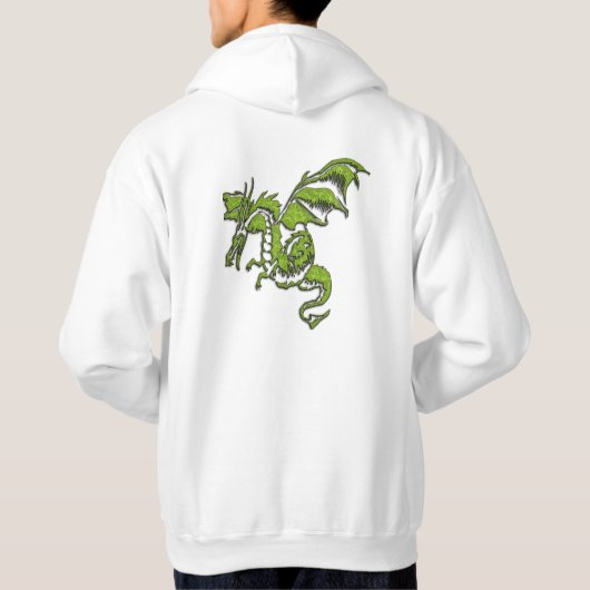 Flying Green Dragon Hoodie (Achterkant)