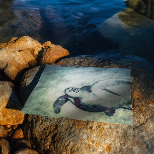 Flying Green Zee Turtle   Aangepast weefselpapier Tissuepapier