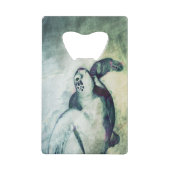 Flying Green Zee Turtle - Credit Kaart Bottle Open Kredietkaart Flessenopener (Voorkant)