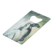 Flying Green Zee Turtle - Credit Kaart Bottle Open Kredietkaart Flessenopener (Voorkant Gekanteld)