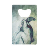 Flying Green Zee Turtle - Credit Kaart Bottle Open Kredietkaart Flessenopener (Achterkant)