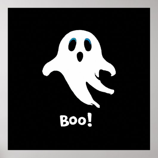 Flying Halloween Ghost Poster (Voorkant)