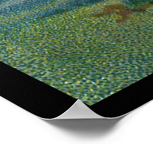 Flying Halloween Witch with Cat Poster (Hoek)