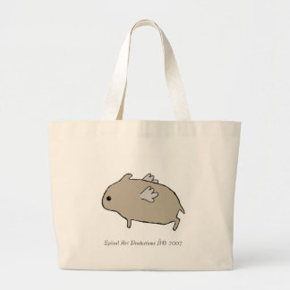 Flying Hamster Bag Grote Tote Bag