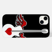 Flying Heart Guitar Coque-Mate coque iphone (Verso (horizontal))