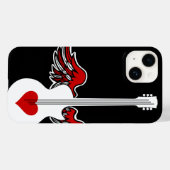 Flying Heart Guitar Coque-Mate coque iphone (Verso (horizontal))