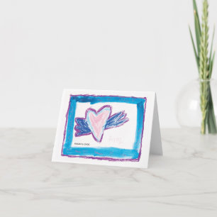 Flying Heart - Kinder kunst voor CHOC Kaart