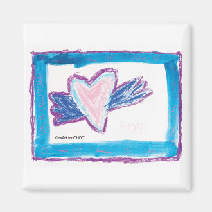 Flying Heart - Kinder kunst voor CHOC Magneet