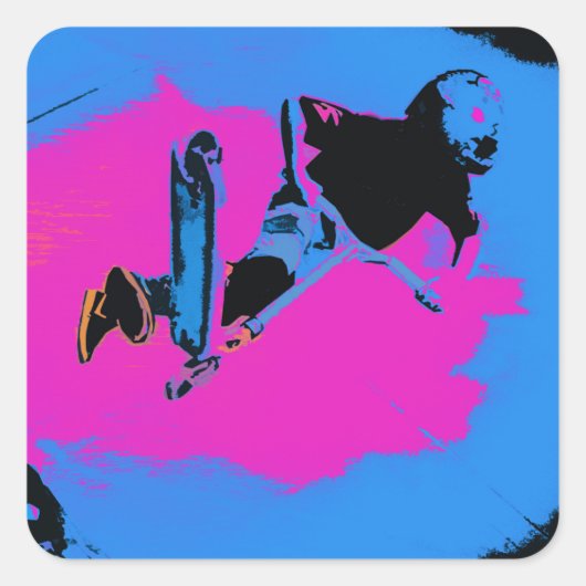 Flying High Air Stunt Scooter Vierkante Sticker (Voorkant)