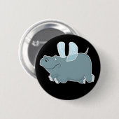Flying Hippo Ronde Button 5,7 Cm (Voorkant /achterkant)