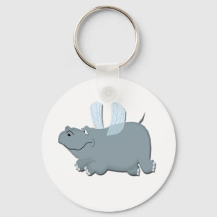Flying Hippo Sleutelhanger