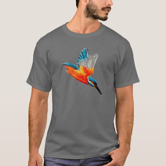 Flying Kingfisher Art T-shirt (Voorkant)
