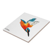 Flying Kingfisher Art Tegeltje (Zijkant)