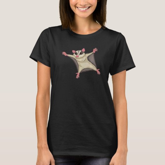 Flying Kite Squirrel Squirrels Animal Graphic T-shirt (Voorkant)