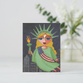 Flying Lady Liberty - carte postale (Debout devant)