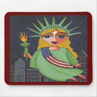 Flying Lady Liberty - mousepad #2 Muismat