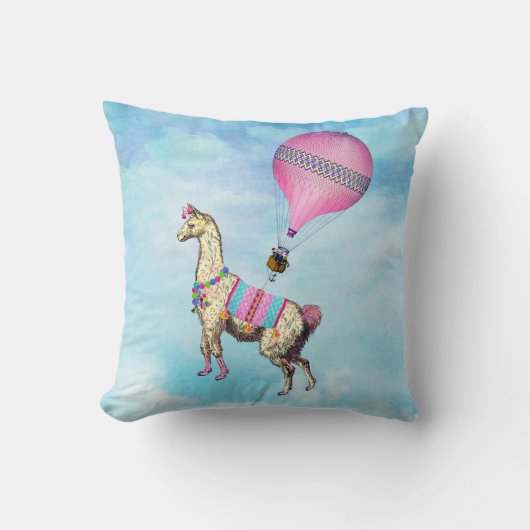 Flying Llama Pillow Kussen (Voorkant)