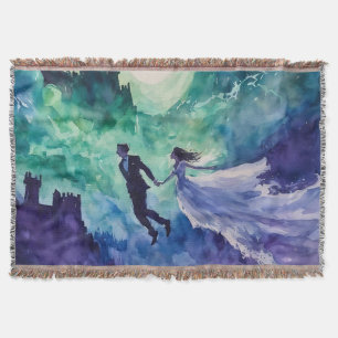 Flying Lovers - Waterverf Schilderen Deken