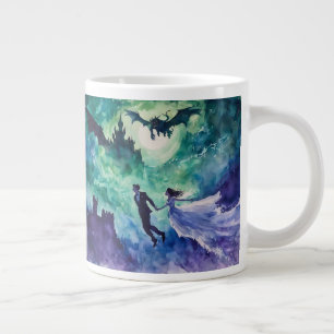 Flying Lovers - Waterverf Schilderen Extra Grote Beker