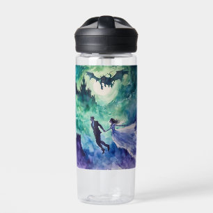 Flying Lovers - Waterverf Schilderen Waterfles