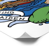  Flying Maiden Mermaid, Ship Tattoo Art Poster (Hoek)