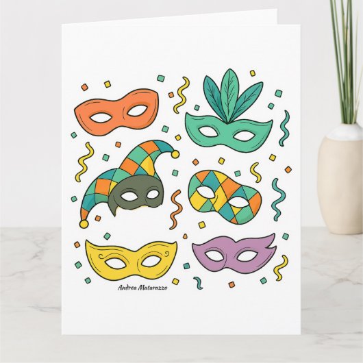 Flying Masks Kaart (Voorkant)