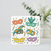 Flying Masks Kaart (Staand voorkant)