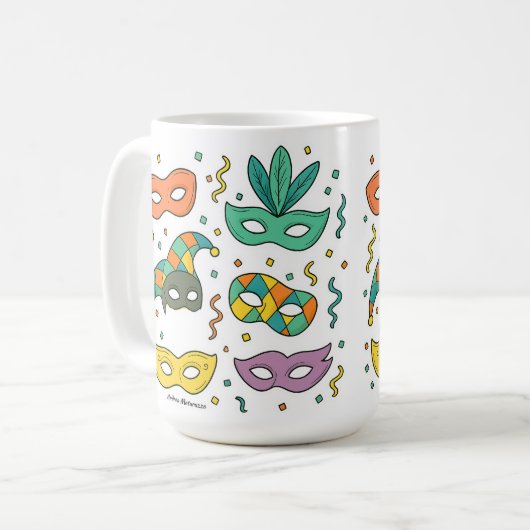 Flying Masks Koffiemok (Voorkant links)
