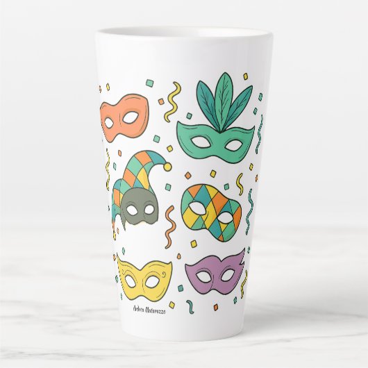 Flying Masks Latte Mok (Voorkant)