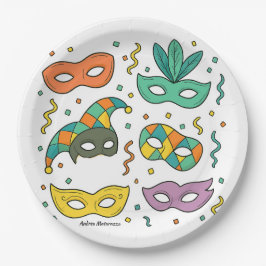 Flying Masks Papieren Bordje