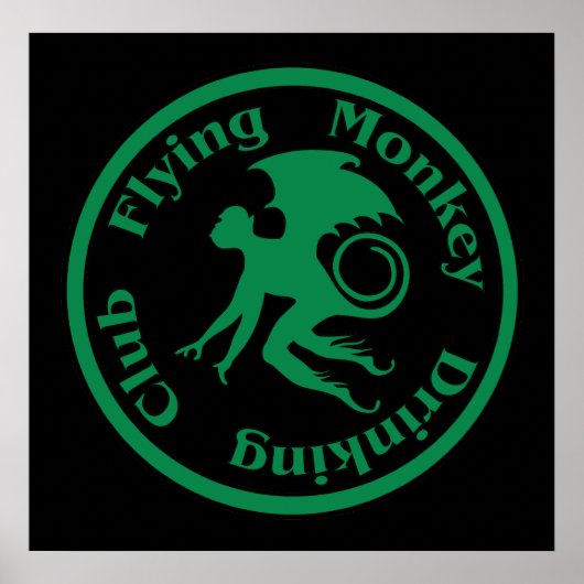 Flying Monkey Drink Club Poster (Voorkant)