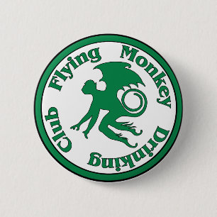 Flying Monkey Drink Club Ronde Button 5,7 Cm