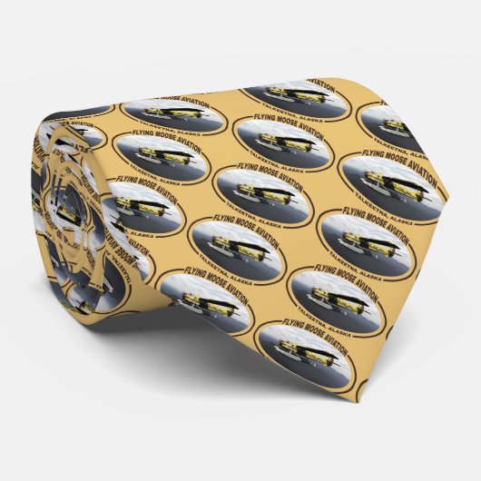 Flying Moose Aviation de Havilland DH3-C Otter Stropdas (Opgerold)