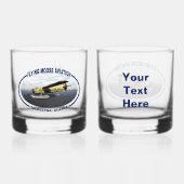 Flying Moose Aviation de Havilland DH3-C Otter Whisky Glas (Voorkant)