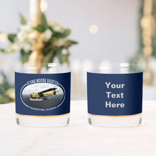 Flying Moose Aviation de Havilland DH3-C Otter Whisky Glas (Insitu (Huwelijk))