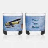 Flying Moose Aviation de Havilland Otter Whisky Glas (Voorkant)